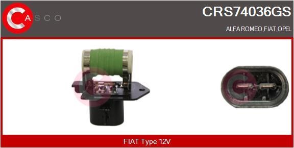 Casco CRS74036GS Додатковий резистор, електродвигун вентилятора радіатора CRS74036GS: Купити в Україні - Добра ціна на EXIST.UA!