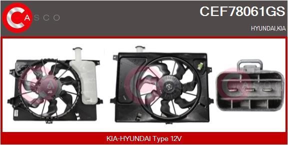 Casco CEF78061GS Електродвигун, вентилятор радіатора CEF78061GS: Купити в Україні - Добра ціна на EXIST.UA!