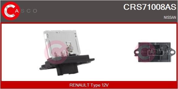 Casco CRS71008AS Резистор, компресор салону CRS71008AS: Купити в Україні - Добра ціна на EXIST.UA!