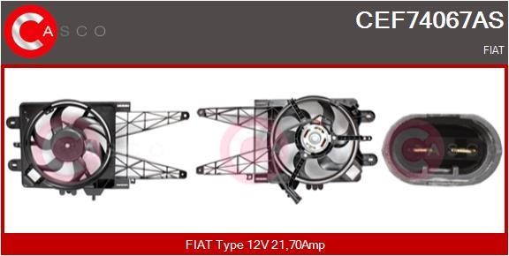 Casco CEF74067AS Електродвигун, вентилятор радіатора CEF74067AS: Купити в Україні - Добра ціна на EXIST.UA!