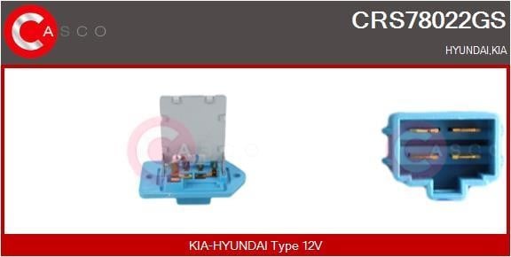 Casco CRS78022GS Резистор, компресор салону CRS78022GS: Купити в Україні - Добра ціна на EXIST.UA!