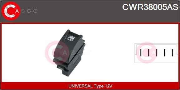 Casco CWR38005AS Кнопка склопідіймача CWR38005AS: Купити в Україні - Добра ціна на EXIST.UA!
