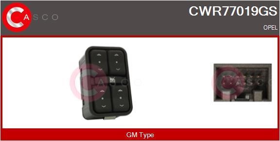 Casco CWR77019GS Кнопка склопідіймача CWR77019GS: Купити в Україні - Добра ціна на EXIST.UA!