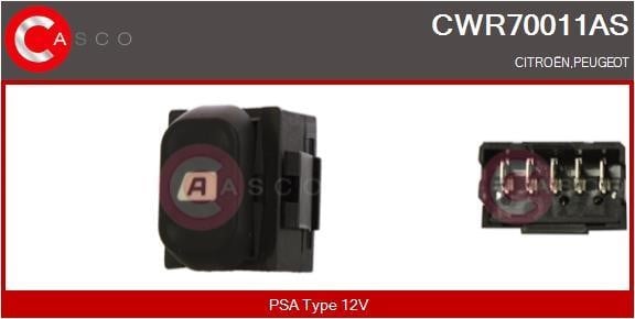 Casco CWR70011AS Блок кнопок склопідйомників CWR70011AS: Купити в Україні - Добра ціна на EXIST.UA!