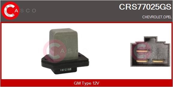 Casco CRS77025GS Резистор, компресор салону CRS77025GS: Приваблива ціна - Купити в Україні на EXIST.UA!