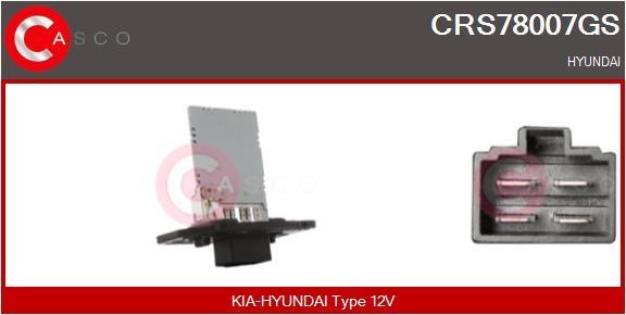 Casco CRS78007GS Резистор, компресор салону CRS78007GS: Купити в Україні - Добра ціна на EXIST.UA!