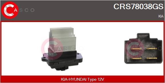 Casco CRS78038GS Резистор, компресор салону CRS78038GS: Приваблива ціна - Купити в Україні на EXIST.UA!