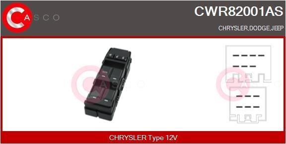 Casco CWR82001AS Блок кнопок склопідйомників CWR82001AS: Купити в Україні - Добра ціна на EXIST.UA!
