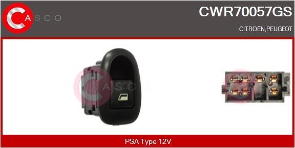 Casco CWR70057GS Кнопка склопідіймача CWR70057GS: Купити в Україні - Добра ціна на EXIST.UA!