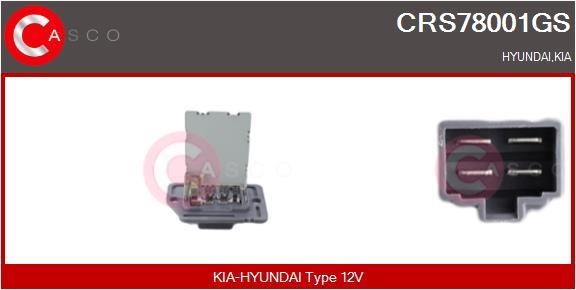 Casco CRS78001GS Резистор, компресор салону CRS78001GS: Купити в Україні - Добра ціна на EXIST.UA!
