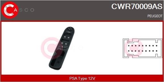 Casco CWR70009AS Блок кнопок склопідйомників CWR70009AS: Купити в Україні - Добра ціна на EXIST.UA!
