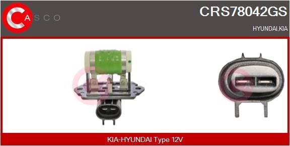 Casco CRS78042GS Додатковий резистор, електродвигун вентилятора радіатора CRS78042GS: Купити в Україні - Добра ціна на EXIST.UA!