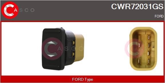 Casco CWR72031GS Кнопка склопідіймача CWR72031GS: Купити в Україні - Добра ціна на EXIST.UA!