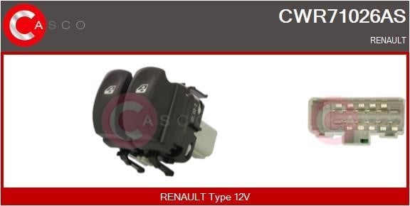 Casco CWR71026AS Блок кнопок склопідйомників CWR71026AS: Купити в Україні - Добра ціна на EXIST.UA!