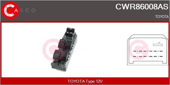 Casco CWR86008AS Блок кнопок склопідйомників CWR86008AS: Купити в Україні - Добра ціна на EXIST.UA!