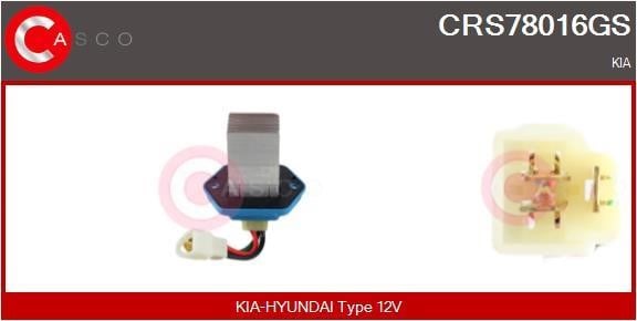 Casco CRS78016GS Резистор, компресор салону CRS78016GS: Купити в Україні - Добра ціна на EXIST.UA!