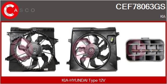 Casco CEF78063GS Електродвигун, вентилятор радіатора CEF78063GS: Купити в Україні - Добра ціна на EXIST.UA!