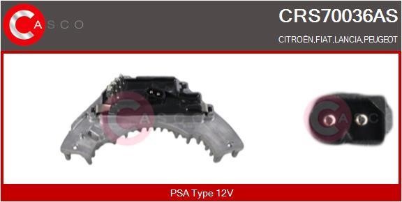 Casco CRS70036AS Резистор, компресор салону CRS70036AS: Купити в Україні - Добра ціна на EXIST.UA!