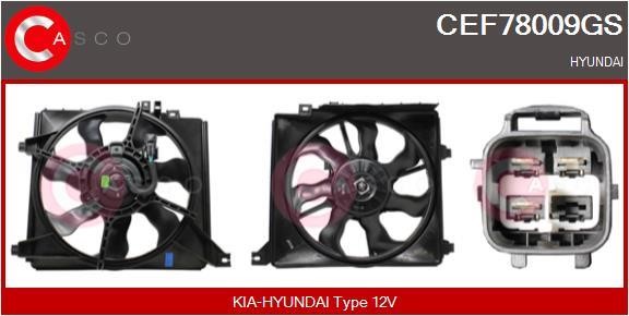 Casco CEF78009GS Електродвигун, вентилятор радіатора CEF78009GS: Купити в Україні - Добра ціна на EXIST.UA!