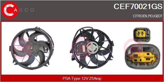 Casco CEF70021GS Електродвигун, вентилятор радіатора CEF70021GS: Купити в Україні - Добра ціна на EXIST.UA!
