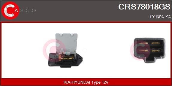 Casco CRS78018GS Резистор, компресор салону CRS78018GS: Купити в Україні - Добра ціна на EXIST.UA!