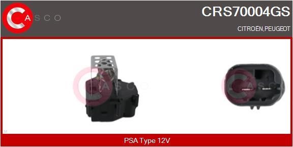 Casco CRS70004GS Додатковий резистор, електродвигун вентилятора радіатора CRS70004GS: Приваблива ціна - Купити в Україні на EXIST.UA!