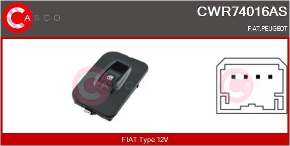 Casco CWR74016AS Кнопка склопідіймача CWR74016AS: Купити в Україні - Добра ціна на EXIST.UA!