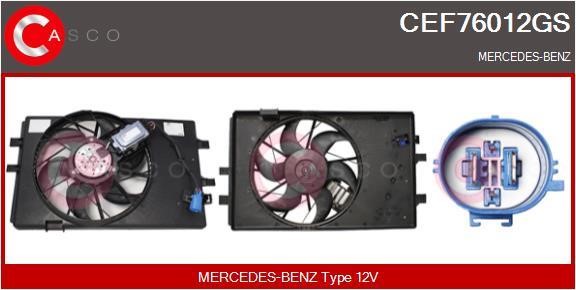 Casco CEF76012GS Електродвигун, вентилятор радіатора CEF76012GS: Купити в Україні - Добра ціна на EXIST.UA!