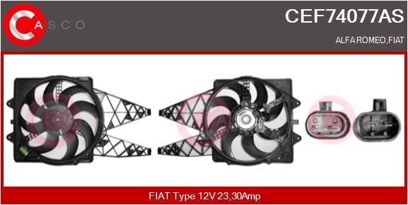 Casco CEF74077AS Електродвигун, вентилятор радіатора CEF74077AS: Купити в Україні - Добра ціна на EXIST.UA!