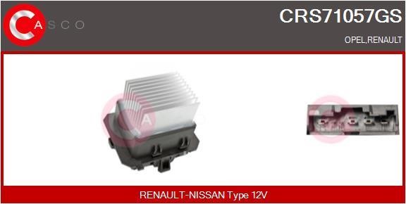 Casco CRS71057GS Резистор, компресор салону CRS71057GS: Купити в Україні - Добра ціна на EXIST.UA!