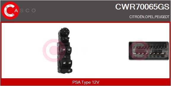 Casco CWR70065GS Кнопка склопідіймача CWR70065GS: Купити в Україні - Добра ціна на EXIST.UA!
