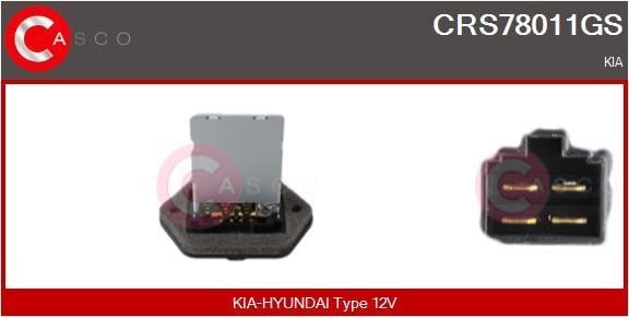 Casco CRS78011GS Резистор, компресор салону CRS78011GS: Купити в Україні - Добра ціна на EXIST.UA!