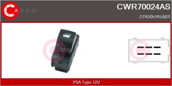 Casco CWR70024AS Блок кнопок склопідйомників CWR70024AS: Купити в Україні - Добра ціна на EXIST.UA!