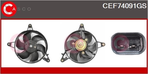 Casco CEF74091GS Електродвигун, вентилятор радіатора CEF74091GS: Купити в Україні - Добра ціна на EXIST.UA!