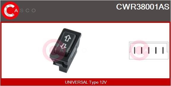 Casco CWR38001AS Кнопка склопідіймача CWR38001AS: Купити в Україні - Добра ціна на EXIST.UA!