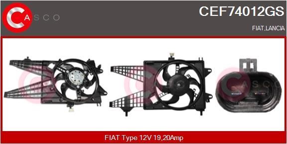 Casco CEF74012GS Електродвигун, вентилятор радіатора CEF74012GS: Купити в Україні - Добра ціна на EXIST.UA!