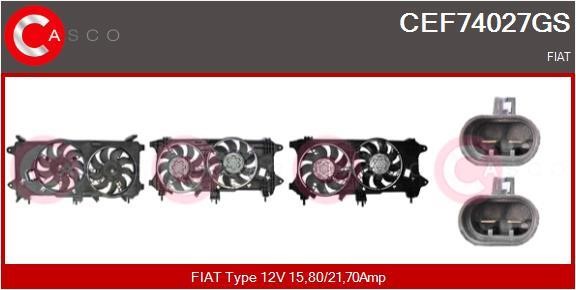 Casco CEF74027GS Електродвигун, вентилятор радіатора CEF74027GS: Купити в Україні - Добра ціна на EXIST.UA!