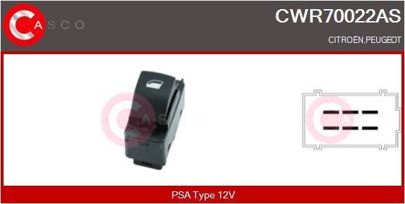 Casco CWR70022AS Кнопка склопідіймача CWR70022AS: Купити в Україні - Добра ціна на EXIST.UA!
