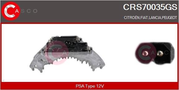 Casco CRS70035GS Резистор, компресор салону CRS70035GS: Купити в Україні - Добра ціна на EXIST.UA!