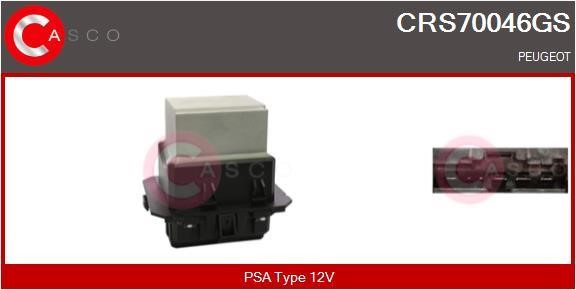 Casco CRS70046GS Резистор, компресор салону CRS70046GS: Купити в Україні - Добра ціна на EXIST.UA!