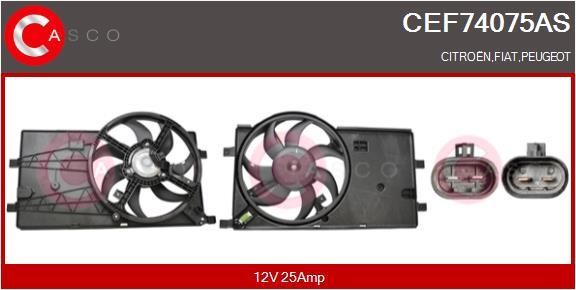 Casco CEF74075AS Електродвигун, вентилятор радіатора CEF74075AS: Купити в Україні - Добра ціна на EXIST.UA!