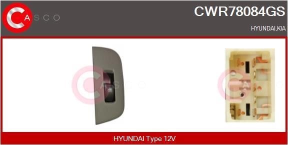 Casco CWR78084GS Кнопка склопідіймача CWR78084GS: Приваблива ціна - Купити в Україні на EXIST.UA!