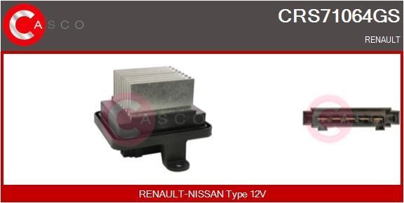 Casco CRS71064GS Резистор, компресор салону CRS71064GS: Купити в Україні - Добра ціна на EXIST.UA!