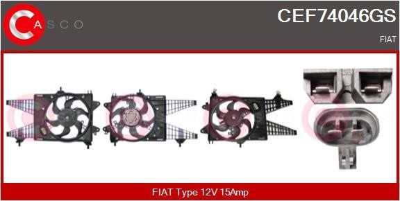 Casco CEF74046GS Електродвигун, вентилятор радіатора CEF74046GS: Купити в Україні - Добра ціна на EXIST.UA!