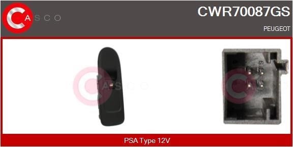Casco CWR70087GS Кнопка склопідіймача CWR70087GS: Купити в Україні - Добра ціна на EXIST.UA!