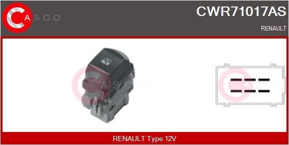 Casco CWR71017AS Кнопка склопідіймача CWR71017AS: Купити в Україні - Добра ціна на EXIST.UA!
