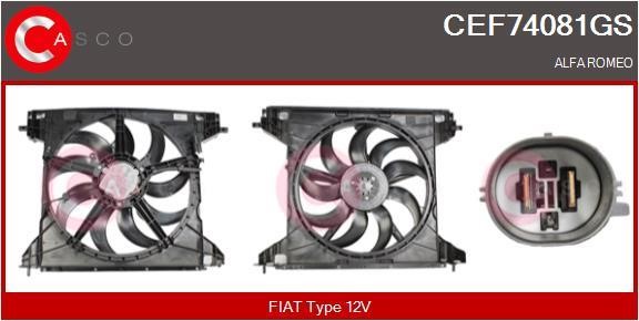 Casco CEF74081GS Електродвигун, вентилятор радіатора CEF74081GS: Купити в Україні - Добра ціна на EXIST.UA!