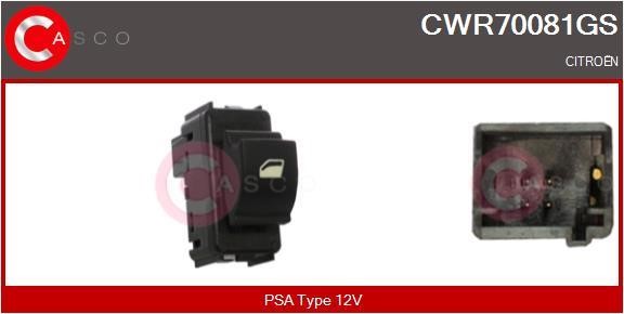 Casco CWR70081GS Кнопка склопідіймача CWR70081GS: Купити в Україні - Добра ціна на EXIST.UA!