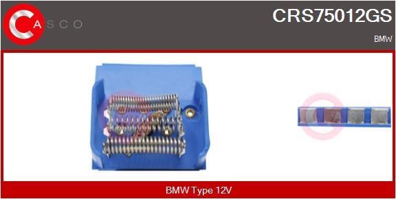 Casco CRS75012GS Резистор, компресор салону CRS75012GS: Купити в Україні - Добра ціна на EXIST.UA!
