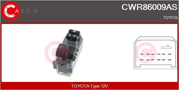 Casco CWR86009AS Блок кнопок склопідйомників CWR86009AS: Купити в Україні - Добра ціна на EXIST.UA!